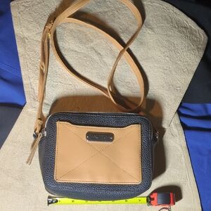 Nautica Tan and Black Crossbody Bag